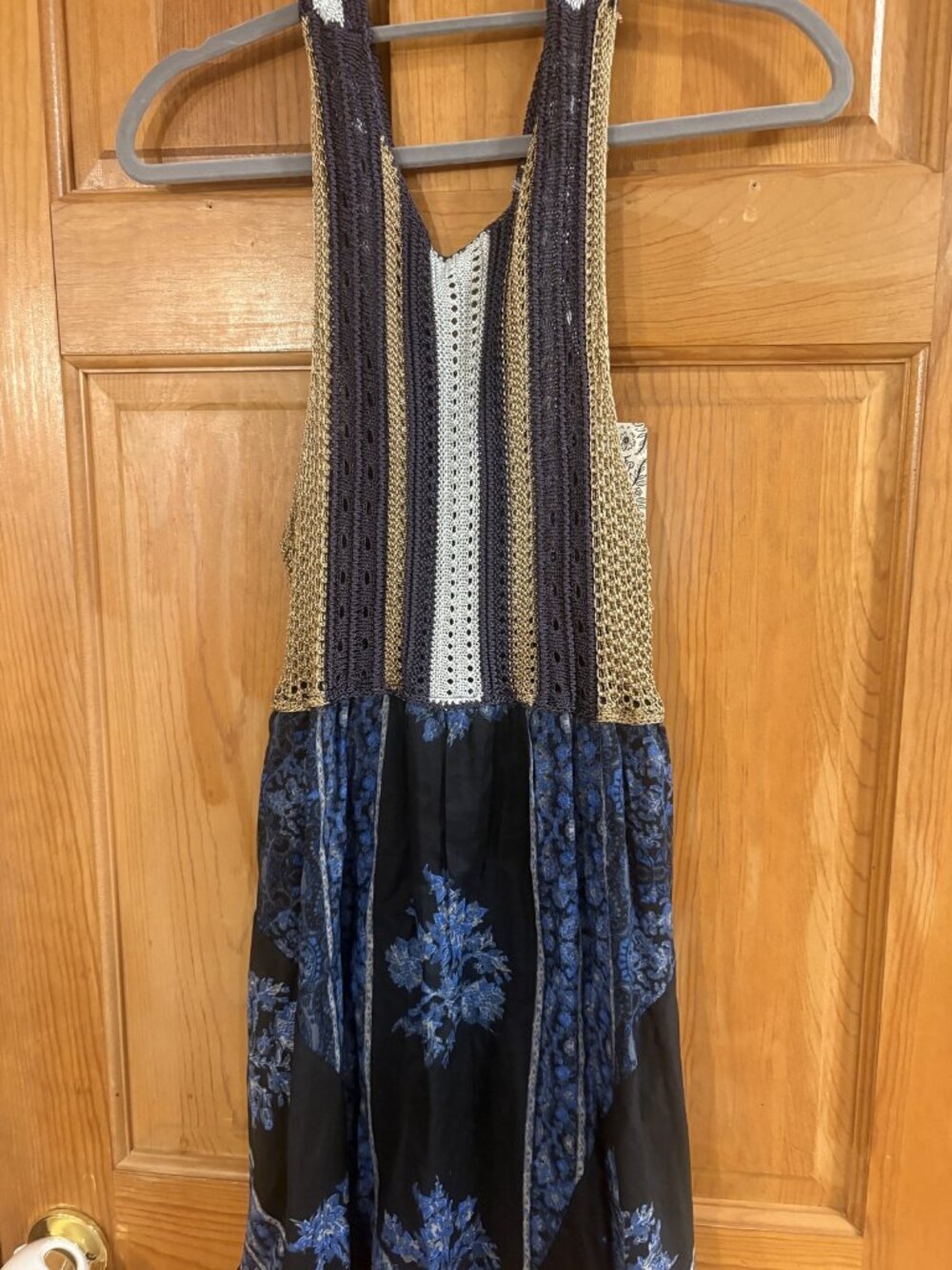 Free people Size Extra Small (XS) Knit Bodice Floral Print Fit & Flare Dress - Picture 5 of 8